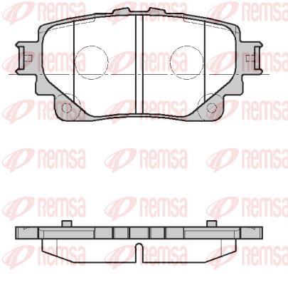 Remsa 1872.00 Brake Pad Set, disc brake 187200