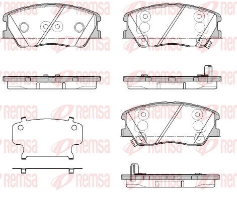 Remsa 1884.02 Brake Pad Set, disc brake 188402