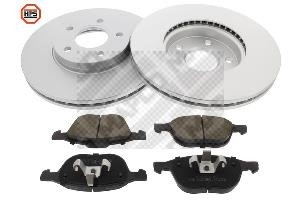 Mapco 47660HPS Front ventilated brake discs with pads, set 47660HPS