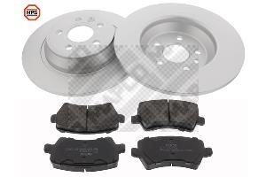Mapco 47662/1HPS Rear brake disc, non-ventilated 476621HPS