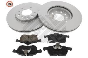 Mapco 47671HPS Front ventilated brake discs with pads, set 47671HPS