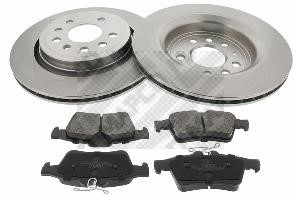  47675 Rear ventilated brake discs with pads, set 47675