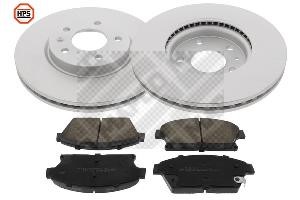 Mapco 47698HPS Front ventilated brake discs with pads, set 47698HPS