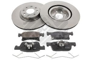 Mapco 47702 Front ventilated brake discs with pads, set 47702