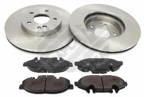 Mapco 47004 Front ventilated brake discs with pads, set 47004