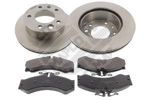 Mapco 47707 Front ventilated brake discs with pads, set 47707