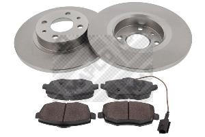 Mapco 47023 Unventilated front brake disc 47023
