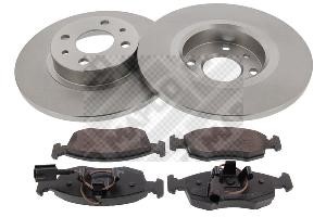 Mapco 47024 Unventilated front brake disc 47024