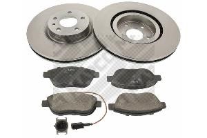 Mapco 47041 Front ventilated brake discs with pads, set 47041