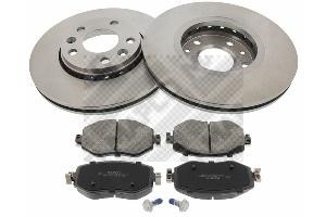 Mapco 47127 Front ventilated brake discs with pads, set 47127