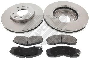 Mapco 47216 Front ventilated brake discs with pads, set 47216