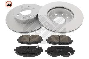Mapco 47512HPS Front ventilated brake discs with pads, set 47512HPS