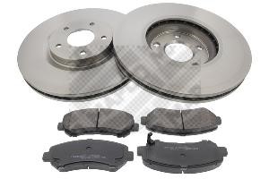 Mapco 47549 Front ventilated brake discs with pads, set 47549