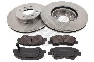 Mapco 47597 Brake discs with pads, set 47597