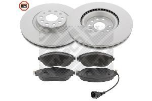 Mapco 47633HPS Front ventilated brake discs with pads, set 47633HPS
