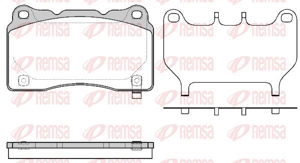 Remsa 0666.64 Front disc brake pads, set 066664