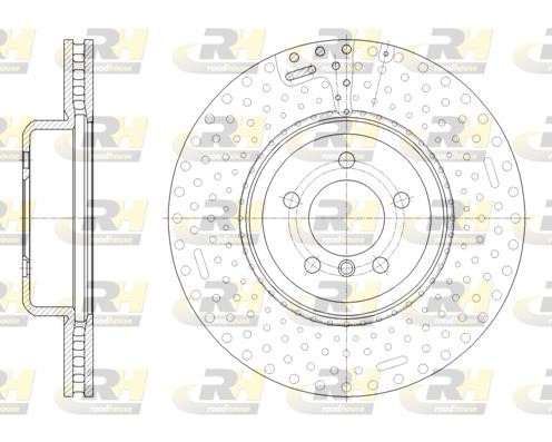 Road house 61651.10 Front brake disc ventilated 6165110