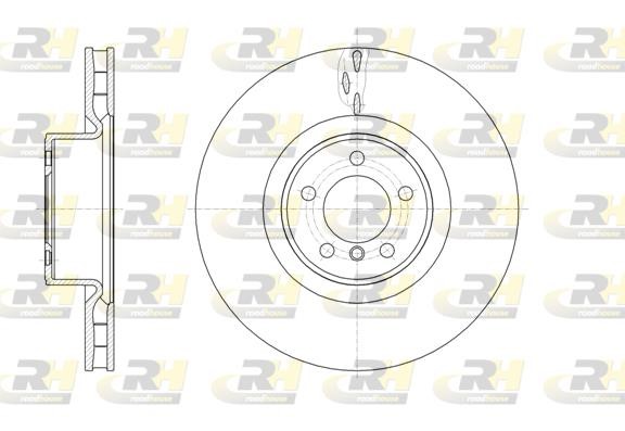 Road house 61661.10 Front brake disc ventilated 6166110