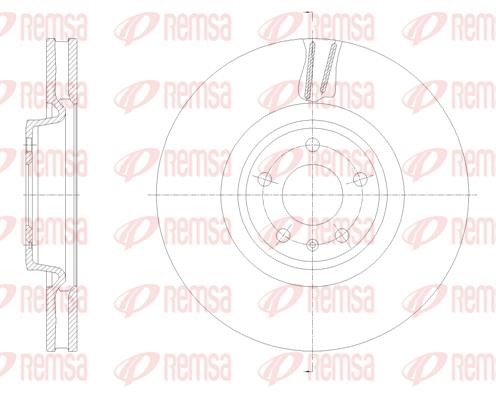 Remsa 62133.10 Brake disk 6213310 6213310 Remsa Brake disk