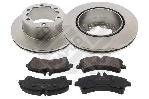 Mapco 47710 Rear ventilated brake discs with pads, set 47710