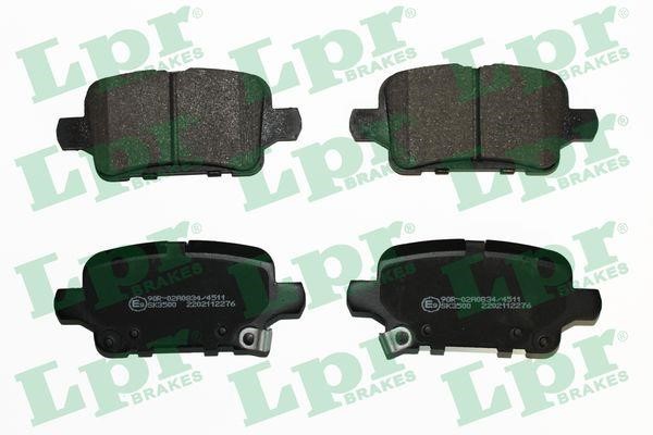LPR 05P2276 Brake Pad Set, disc brake 05P2276