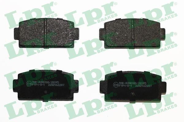 LPR 05P2287 Brake Pad Set, disc brake 05P2287