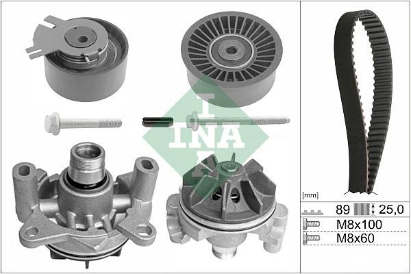 Timing kit Renault Vel Satis: 530019830 INA TIMING BELT KIT WITH WATER PUMP