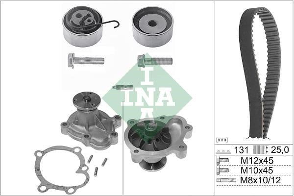 Timing belt set Chevrolet: 530033830 INA TIMING BELT KIT WITH WATER PUMP