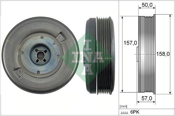 Crankshaft pulley Audi A5: 544051310 INA Belt Pulley, crankshaft