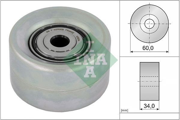 INA 532 0921 10 Deflection/guide pulley, v-ribbed belt 532092110