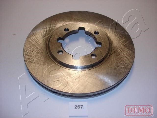 Ashika 60-02-267C Front brake disc ventilated 6002267C