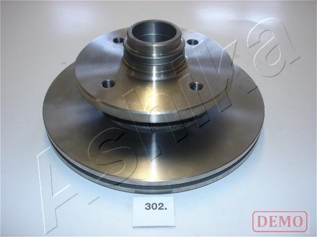 Ashika 60-03-302C Front brake disc ventilated 6003302C