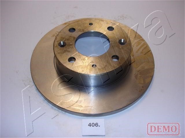 Ashika 60-04-406C Unventilated front brake disc 6004406C