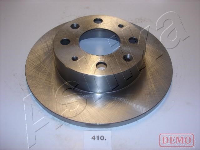 Ashika 60-04-410C Unventilated front brake disc 6004410C