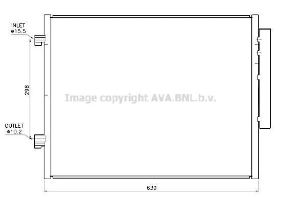 Air conditioner condenser Alfa Romeo: AL5159D AVA AC Condenser