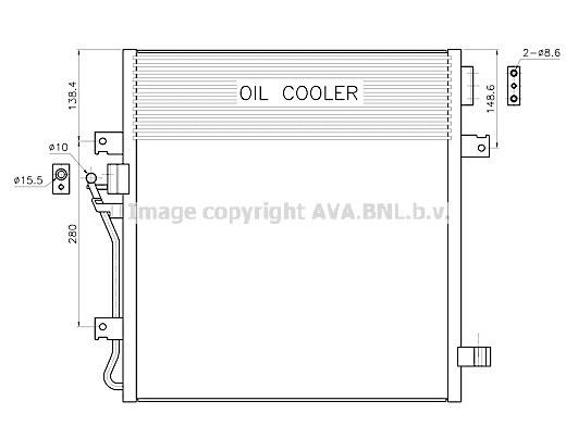 Air conditioner condenser Dodge Nitro: JE5091 AVA AC Condenser