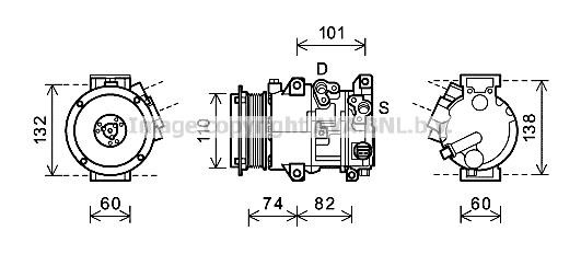AVA TOAK628 Compressor, air conditioning TOAK628 TOAK628 AVA Compressor, air conditioning