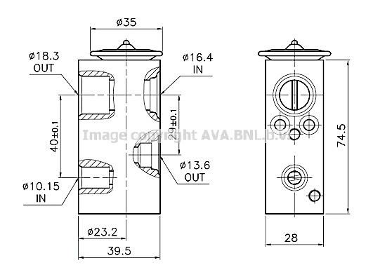 AVA RT1683 Air conditioner expansion valve RT1683 RT1683 AVA Air conditioner expansion valve