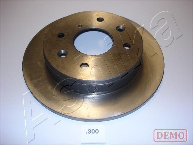 Ashika 61-03-300C Rear brake disc, non-ventilated 6103300C