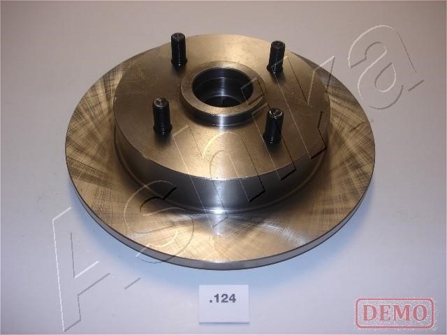 Ashika 61-01-124C Rear brake disc, non-ventilated 6101124C