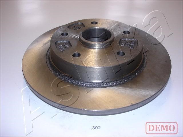 Ashika 61-03-302C Rear brake disc, non-ventilated 6103302C