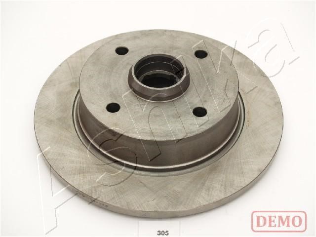 Ashika 61-03-305C Rear brake disc, non-ventilated 6103305C