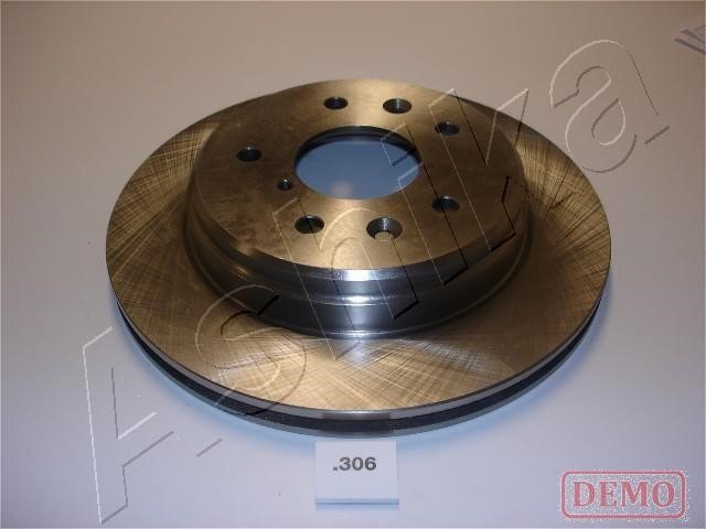 Ashika 61-03-306C Rear ventilated brake disc 6103306C