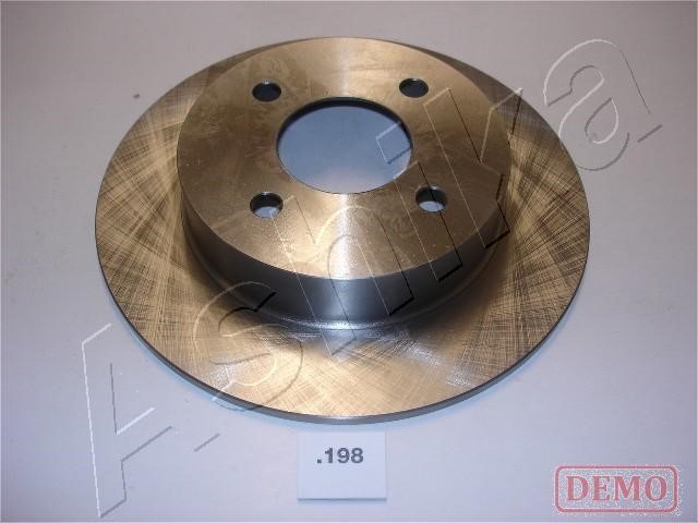 Ashika 61-01-198C Rear brake disc, non-ventilated 6101198C
