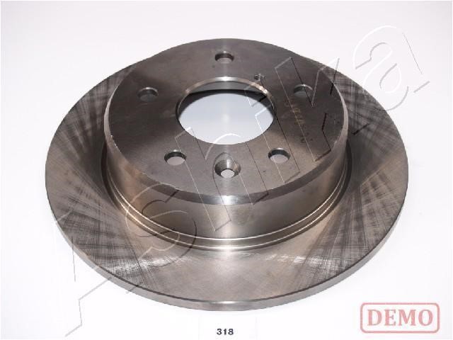 Ashika 61-03-318C Rear brake disc, non-ventilated 6103318C