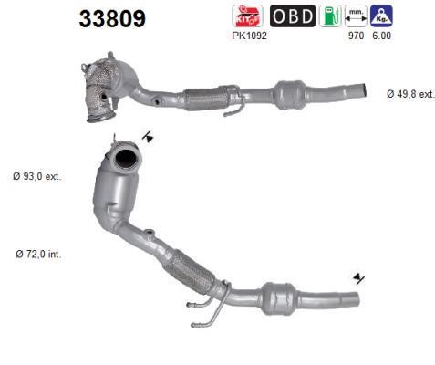 Cat converter Audi A1: 33809 As Catalytic Converter