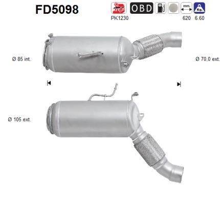 Diesel Particulate Filter BMW: FD5098 As Diesel particulate filter DPF