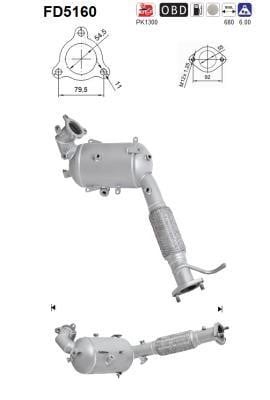 FD5160 As Diesel particulate filter DPF