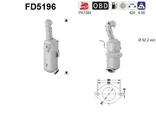 Diesel Particulate Filter Opel: FD5196 As Diesel particulate filter DPF