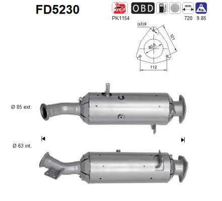 Diesel Particulate Filter Iveco: FD5230 As Diesel particulate filter DPF